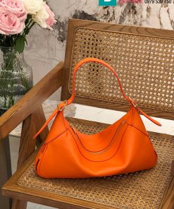 Túi xách Celine Romy cao cấp da bò màu cam size 34cm