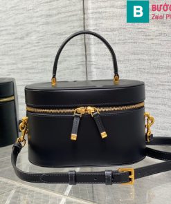 Túi xách Dior Signature Vanity cao cấp da bò màu đen size 24cm