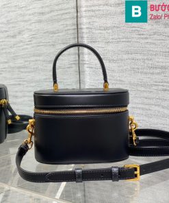 Túi xách Dior Signature Vanity cao cấp da bò màu đen size 16cm