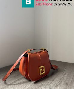 Túi xách Fendi Cmon coming with it cao cấp da bò màu nâu size 21cm