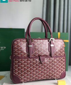 Túi xách Goyard Ambassade cao cấp canvas màu đỏ đô size 35cm