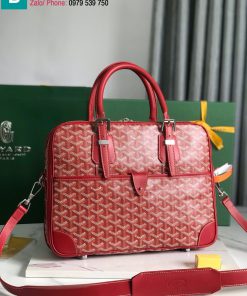 Túi xách Goyard Ambassade cao cấp canvas màu đỏ size 35cm
