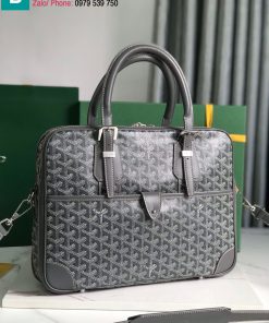 Túi xách Goyard Ambassade cao cấp canvas màu xám size 35cm