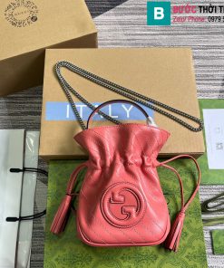 Túi xách Gucci Blondie cao cấp da bò màu hồng size 19cm