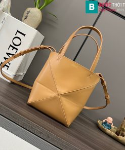 Túi xách Loewe Fold cao cấp da bò màu nâu size 16.5cm