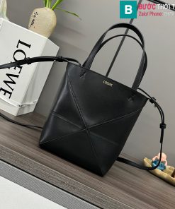 Túi xách Loewe Fold cao cấp da bò màu đen size 16.5cm