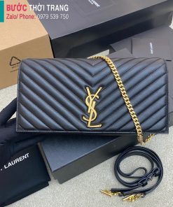 Túi xách YSL Kate cao cấp da cừu màu đen size 26cm