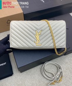 Túi xách YSL Kate cao cấp da cừu màu trắng ngà size 26cm