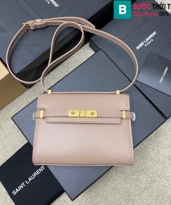 Túi xách YSL Mahattan Mini cao cấp da bò màu ghi size 19cm