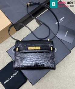 Túi xách YSL Mahattan Mini cao cấp da cá sấu màu đen size 19cm