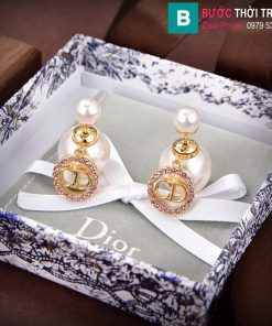 Bông tai Dior ngọc trai chữ CD