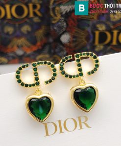 Bông tai Dior kim cương trái tim