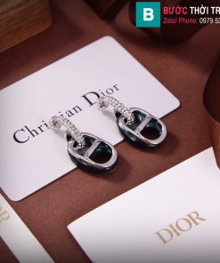 Bông tai Dior kim cương chữ CD