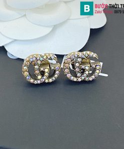 Bông tai Gucci kim cương chữ GG