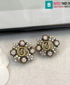 Bông tai Gucci kim cương chữ GG