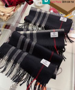 Khăn choàng Burberry cashmere màu đen