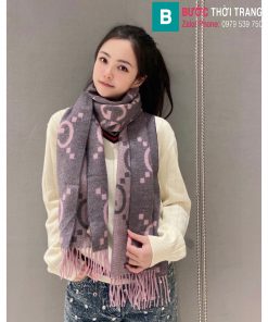 Khăn choàng Gucci vải jacquard cashmere