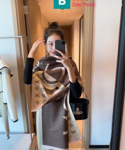 Khăn choàng Louis Vuitton cashmere
