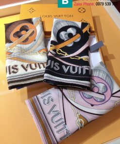 Khăn choàng vuông Louis Vuitton lụa cashmere size 140x140cm