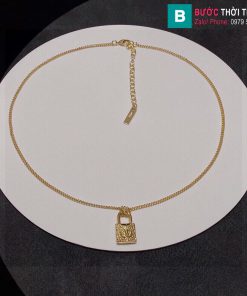 Vòng cổ Dior mặt hình khóa vàng