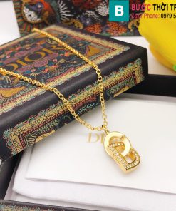 Vòng cổ Dior kim cương mặt CD