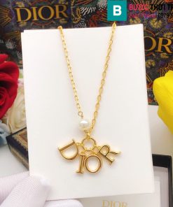 Vòng cổ Dior kim cương mặt Dior