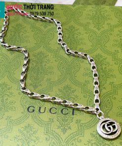 Vòng cổ Gucci thời trang chất lượng cao mặt khắc chữ GG đôi