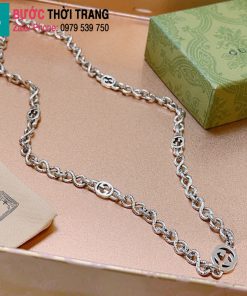 Vòng cổ Gucci mặt chữ GG lồng