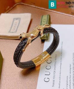 Vòng tay Gucci hình hổ da bò