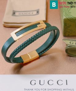 Vòng tay Gucci da bò