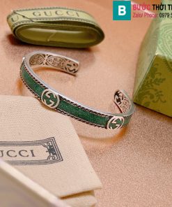 Vòng tay Gucci Anger Forest bạc đá cẩm thạch