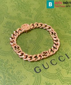 Vòng tay Gucci chuỗi khắc GG đôi
