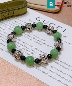 Vòng tay Gucci Anger Forest hạt bạc và pha lê