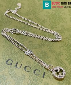 Vòng cổ Gucci mặt hình tròn chữ GG