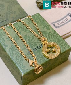 Vòng cổ Gucci mặt tròn chữ GG