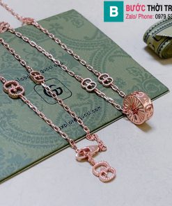 Vòng cổ Gucci mặt tròn chữ GG