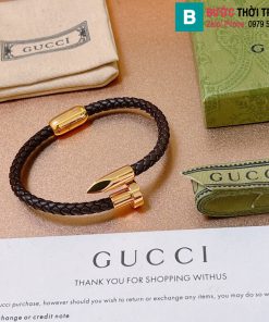 Vòng tay Gucci da bò