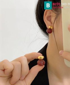 Bông tai Celine hình bầu dục cao cấp