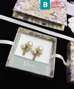 Bông tai Dior ngọc trai chữ cái cao cấp