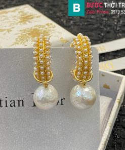 Bông tai Dior ngọc trai CD cao cấp