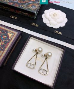 Bông tai Dior kim cương CD cao cấp