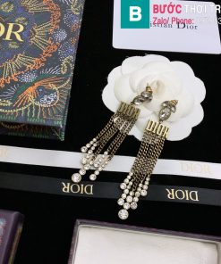 Bông tai Dior tua rua CD cao cấp