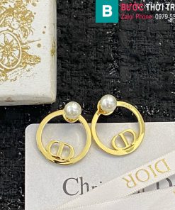 Bông tai Dior ngọc trai CD cao cấp