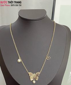 Vòng cổ Dior ngọc trai Butterfly cao cấp