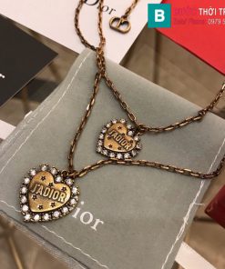 Vòng cổ Dior trái tim kim cương cao cấp