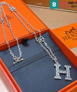 Vòng cổ Hermes hình chữ H cao cấp