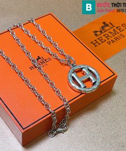 Vòng cổ Hermes chữ H hình tròn cao cấp