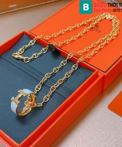 Vòng cổ Hermes chữ H hình bầu dục cao cấp