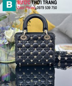 Túi xách Dior Lady 20cm đính bướm (10)