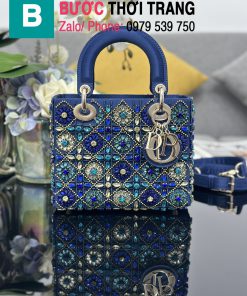 Túi xách Dior Lady size 20cm đính hạt (10)